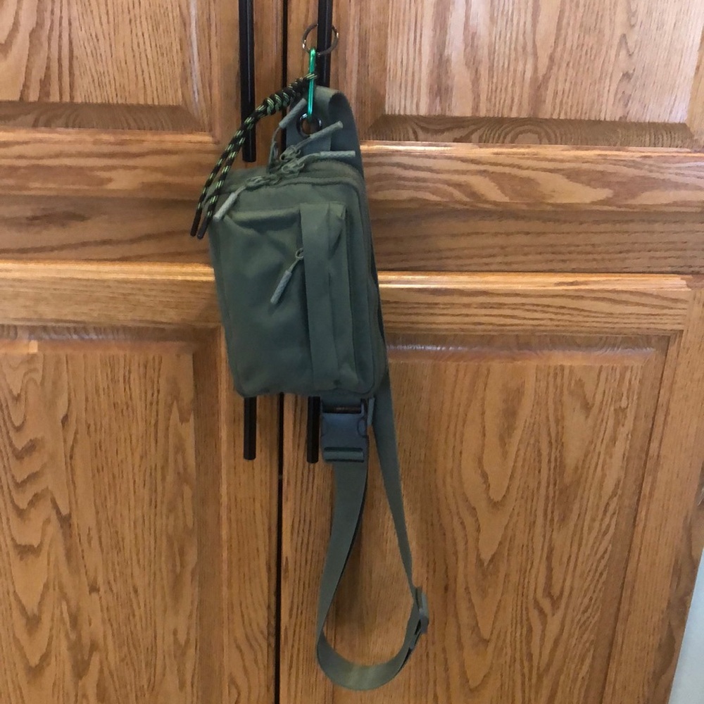 Iris & Rainbow Olive Crossbody Bag